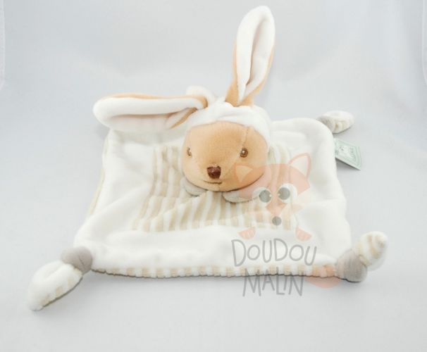 Mes petits cailloux lapin plat  beige bonnet 